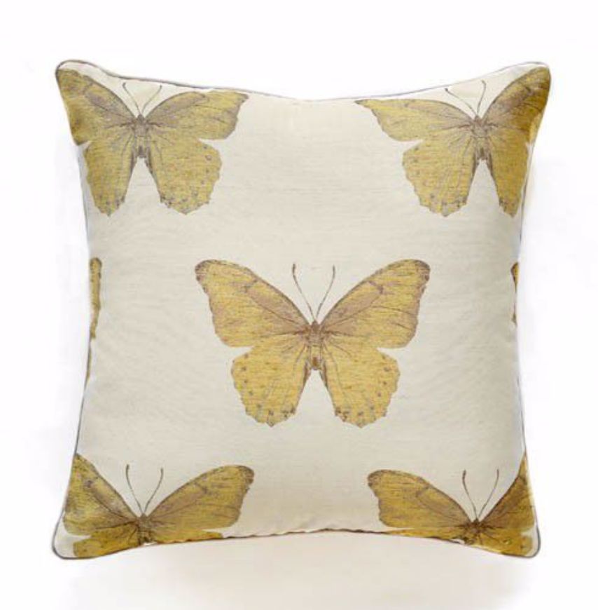 Picture of MADAME BUTTERFLY - CITRINE - PILLOW - 22" X 22"