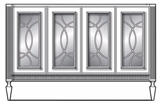 Picture of INFINITY 4 DOOR CHEST 54"