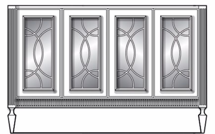 Picture of INFINITY 4 DOOR CHEST 54"
