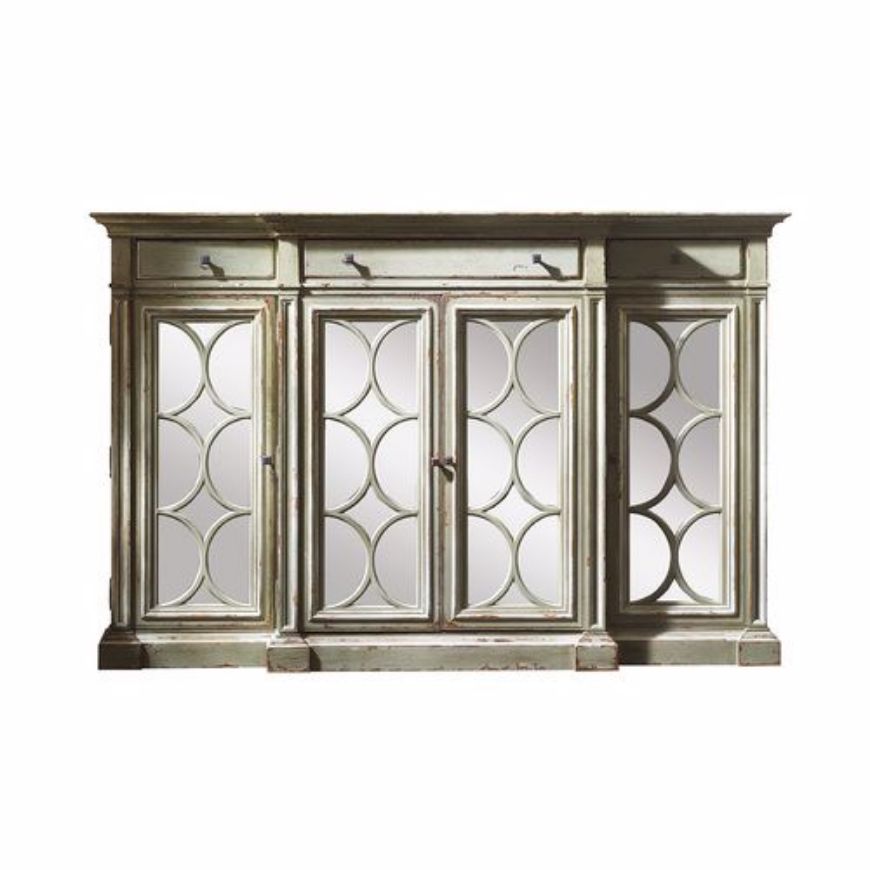 Picture of BAHAMA SIDEBOARD/CURIO WITH MIRROR DOORS