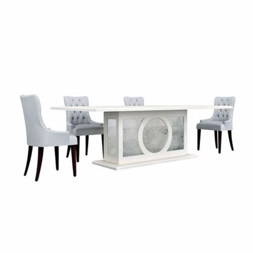 Picture of CHELSEA GLASS TOP DINING TABLE
