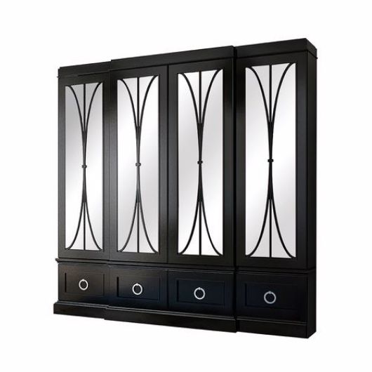 Picture of ASTORIA BREAKFRONT WITH OVAL MULLION GLASS DOORS