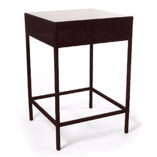 Picture of ROMA BAR TABLE WITH TEMPERED GLASS TOP