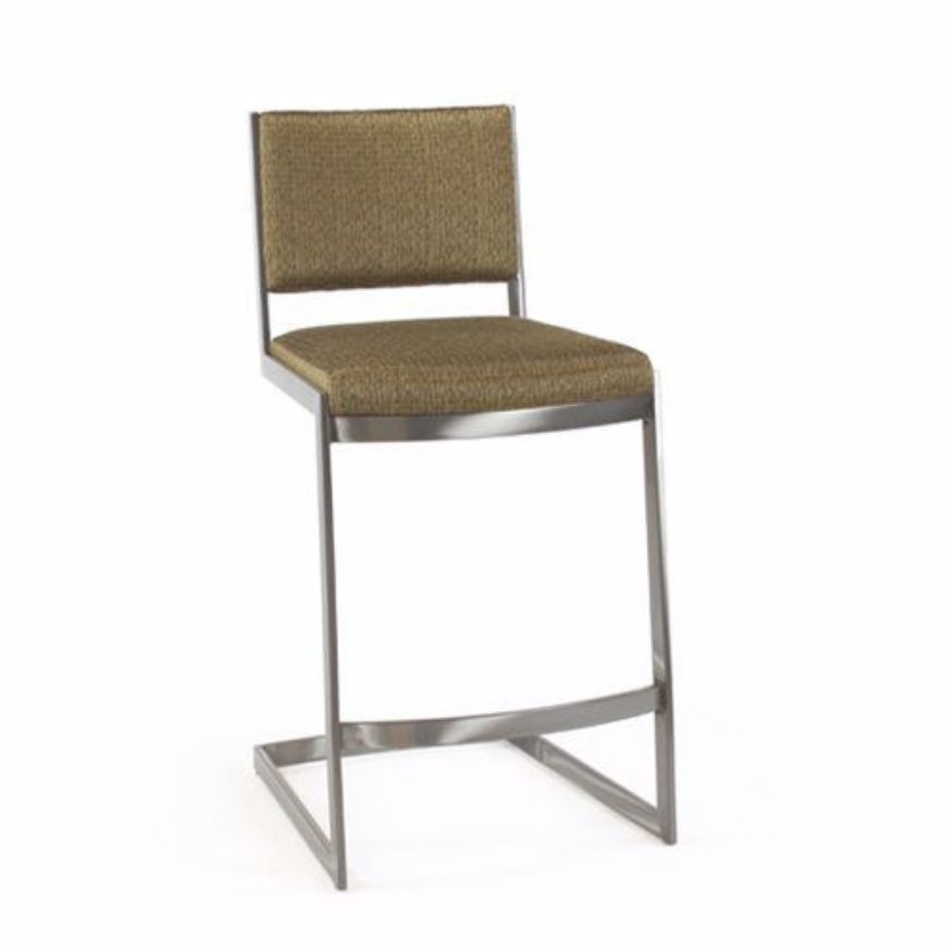 Picture of CHICAGO STOOL, UPHOLSTERED BACK