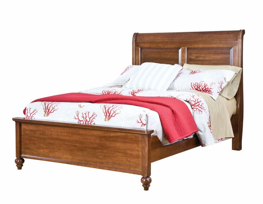 Picture of DOUBLE SLEIGH BED - SOLID ACCENTS COLLECTION