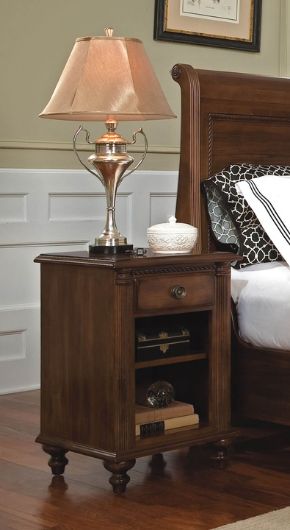 Picture of OPEN NIGHT STAND - SAVILE ROW COLLECTION