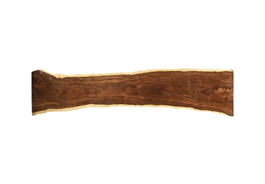 Picture of CHAMCHA WOOD DINING TABLE NATURAL, BRUSHED STAINLESS STEEL LEGS