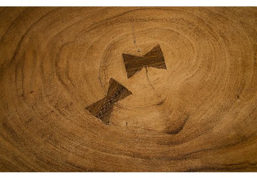 Picture of SMOOTHED DINING TABLE CHAMCHA WOOD, NATURAL, OVAL