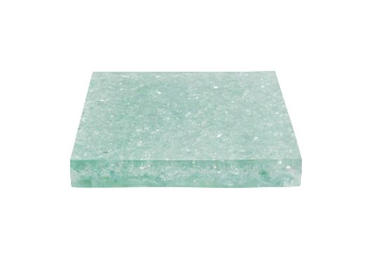 Picture of CRACKLED GLASS TOP CLEAR GREEN, TOP ONLY