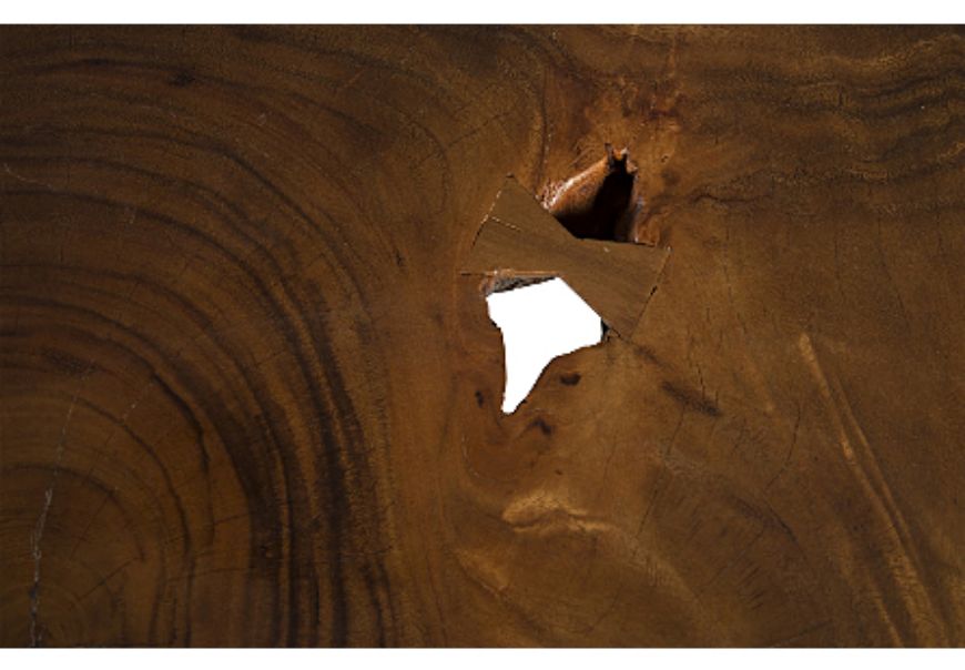 Picture of SMOOTHED TABLE CHAMCHA WOOD, NATURAL, ROUND