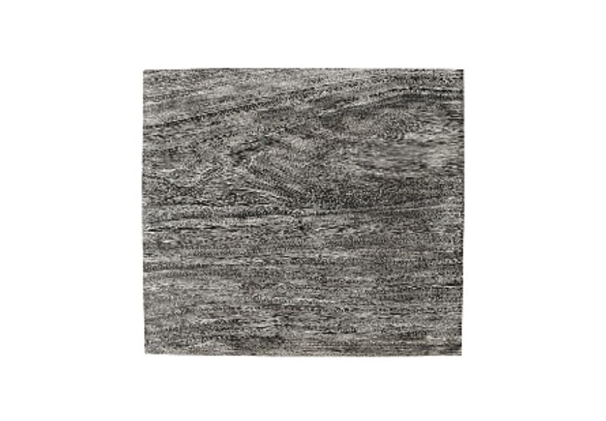 Picture of CHAMCHA WOOD END TABLE GREY STONE, SQUARE, BLACK NICKEL BASE