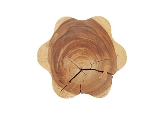 Picture of CHAMCHA WOOD FLOWER STOOL