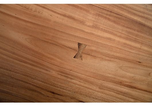 Picture of CHAMCHA WOOD DINING TABLE STAINLESS STEEL LEGS