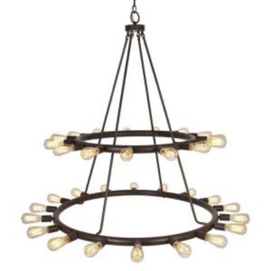 Picture of DAKOTA - THIRTY-THREE LIGHT 2-TIER CHANDELIER