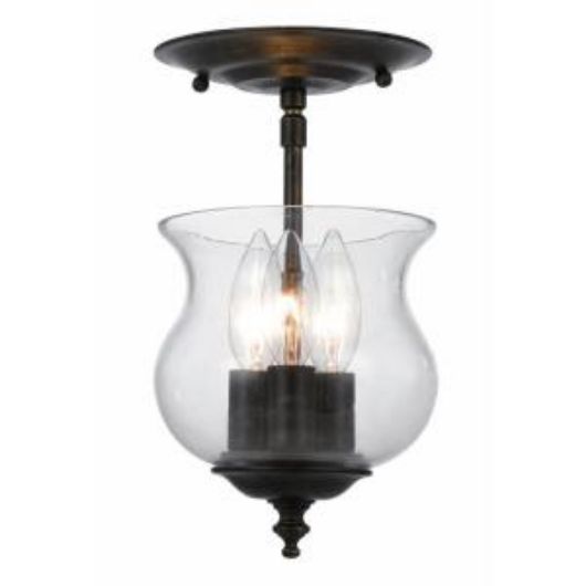 Picture of ASCOTT  COLONIAL 3 LIGHT CEILING MOUNT