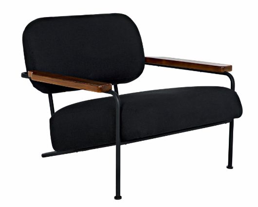 Picture of ZEUS CHAIR WITH BLACK COTTON FABRIC