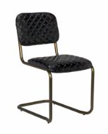 Picture of 0037 DINING CHAIR, STEEL AND LEATHER