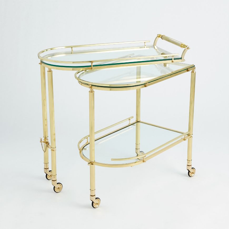Picture of GALLERY FOLDING BAR-SHINY BRASS