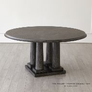 Picture of TITIAN DINING TABLE-BLACK CERUSED OAK-60" TOP