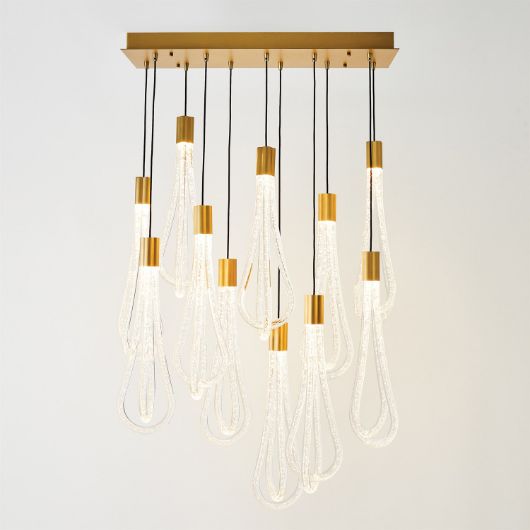Picture of LAYERED RAINDROP CHANDELIER