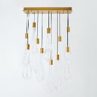 Picture of LAYERED RAINDROP CHANDELIER
