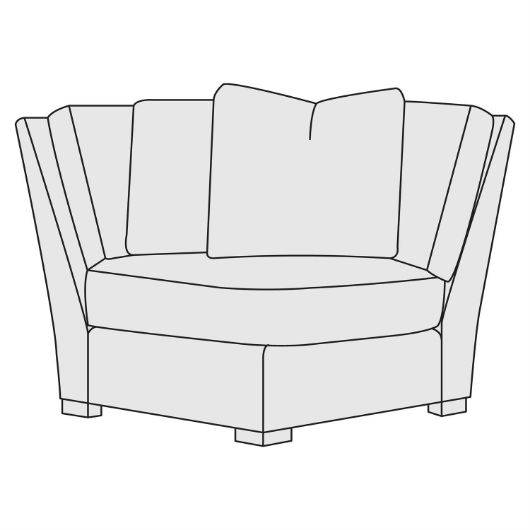 Picture of VENTURA LEATHER CORNER CHAIR