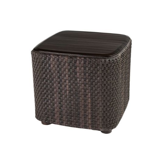 Picture of ARUBA SIDE TABLE WITH TEAK TOP