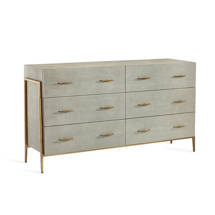 Picture of MORAND 6 DRAWER CHEST - SHAGREEN