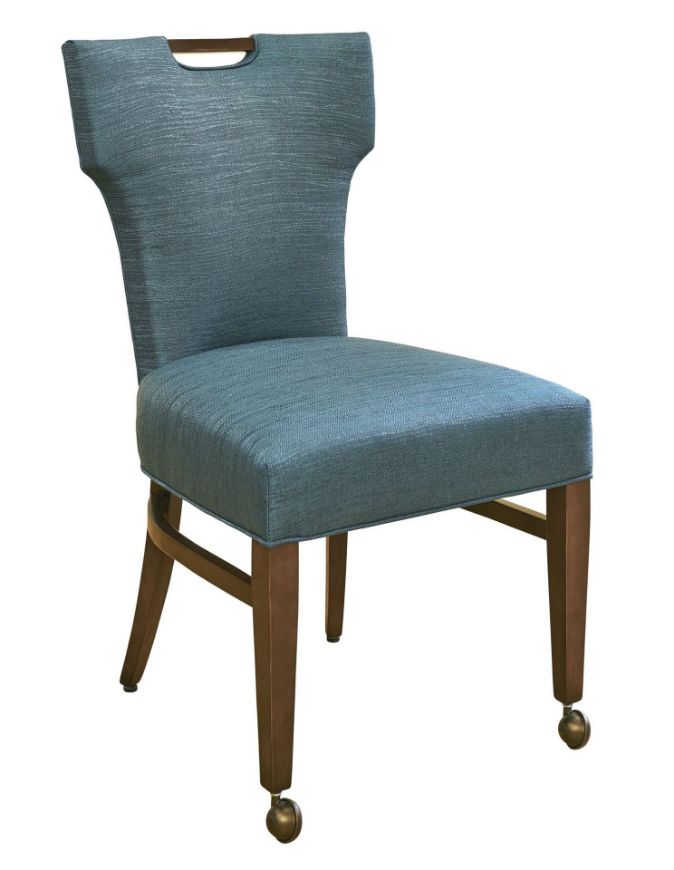 Picture of PRESIDIO SIDE CHAIR W/ FRONT LEG CASTERS