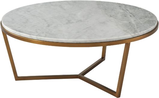 Picture of SMALL FISHER ROUND COCKTAIL TABLE (MARBLE)