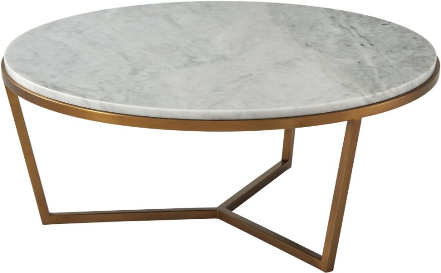 Picture of SMALL FISHER ROUND COCKTAIL TABLE (MARBLE)
