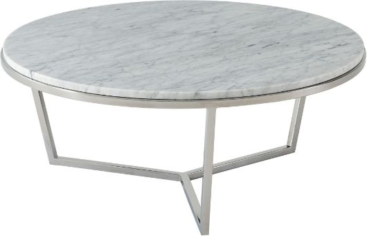 Picture of SMALL FISHER ROUND COCKTAIL TABLE (MARBLE)