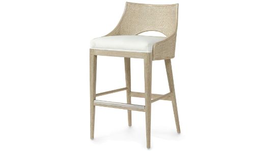 Picture of AVALON 30" BARSTOOL, CERUSED WHITE