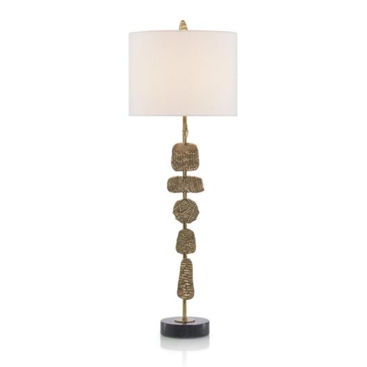 Picture of BRASS MEDALLIONS TABLE LAMP