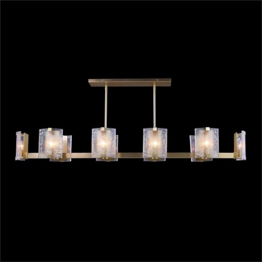 Picture of CLARITAS TEN-LIGHT HORIZONTAL CHANDELIER, BRASS