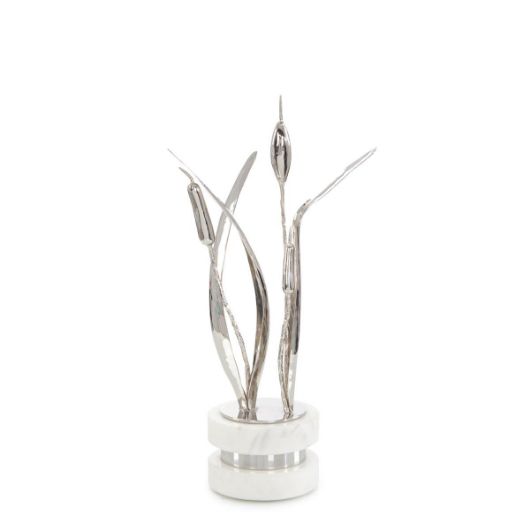 Picture of CATTAILS SCULPTURE ON MARBLE, SMALL