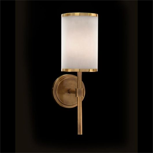 Picture of BRASS-BANDED ONE-LIGHT WALL SCONCE
