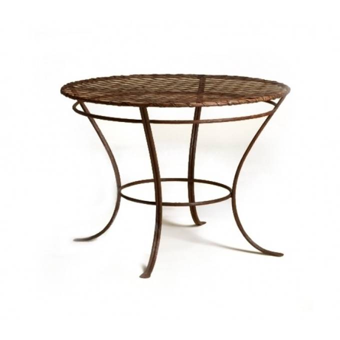Picture of Twig Iron Garden Table with Lattice Top