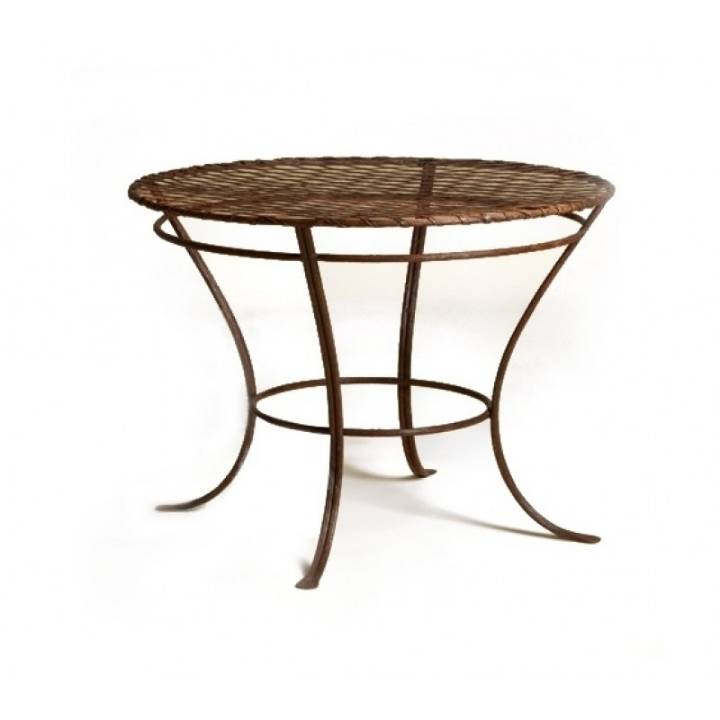 Picture of Twig Iron Garden Table with Lattice Top