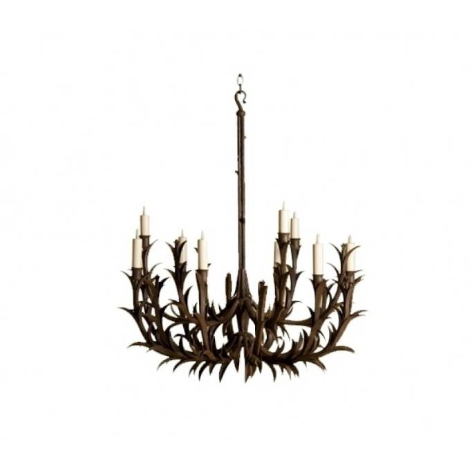Picture of Sharp Leaf Chandelier UL Listed