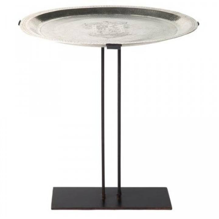 Picture of ESCUDO REDONDO TRAY TABLE, ALPACA