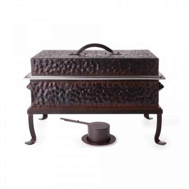 Picture of HAMMERED CHAFER, RECTANGULAR, (DIVIDED PAN)