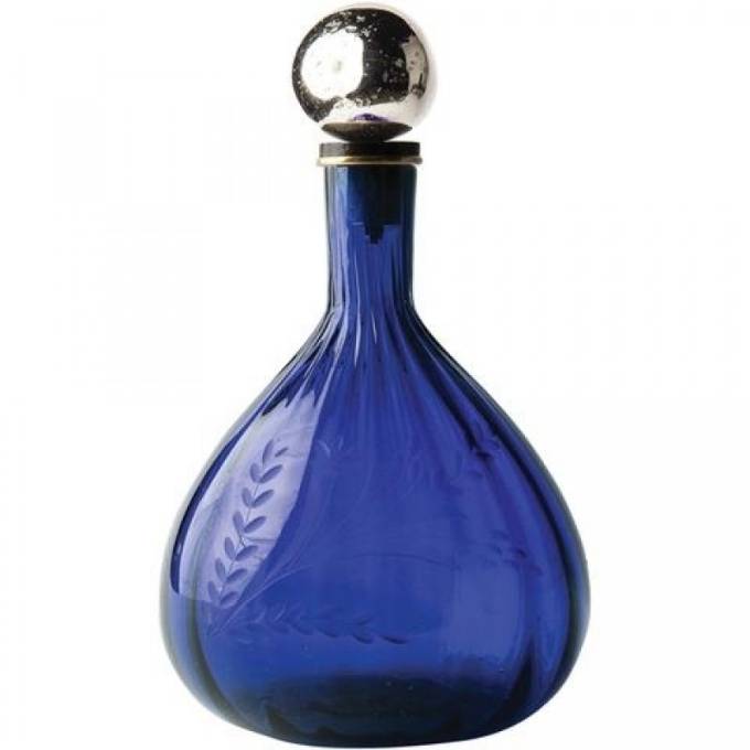 Picture of BALLIN GOURD DECANTER, AZUL