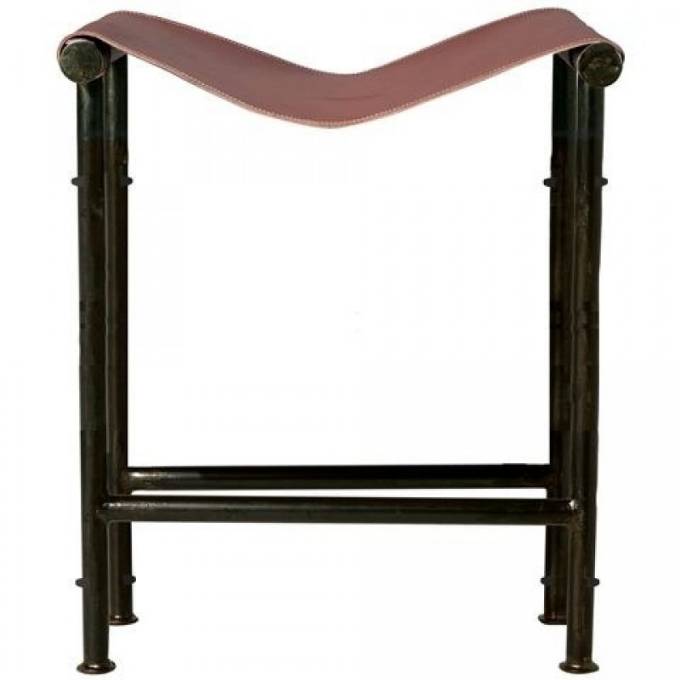 Picture of TALL SADDLE BENCH/BAR STOOL, TOBACCO