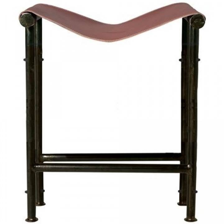 Picture of TALL SADDLE BENCH/BAR STOOL, TOBACCO