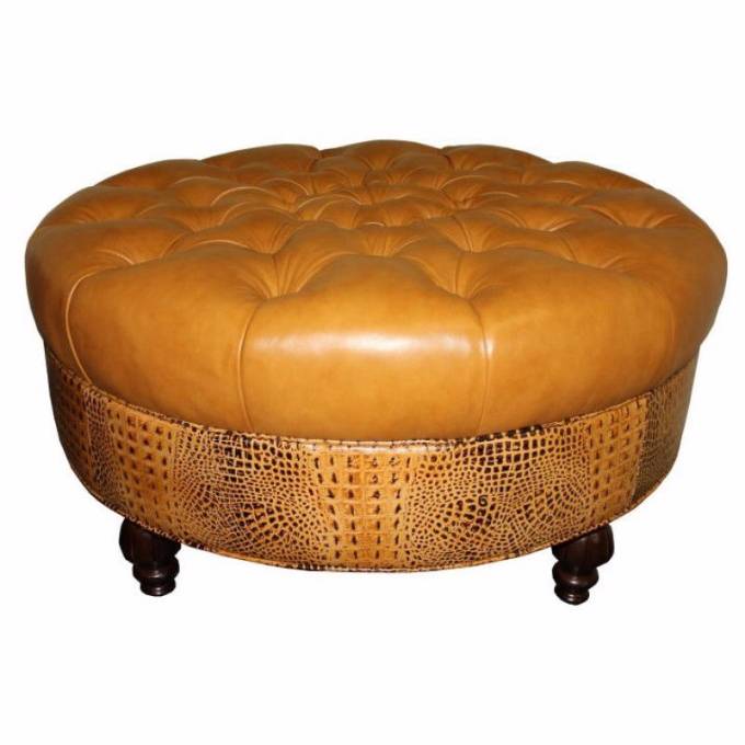 Picture of ROUND TUFTED OTTOMAN
