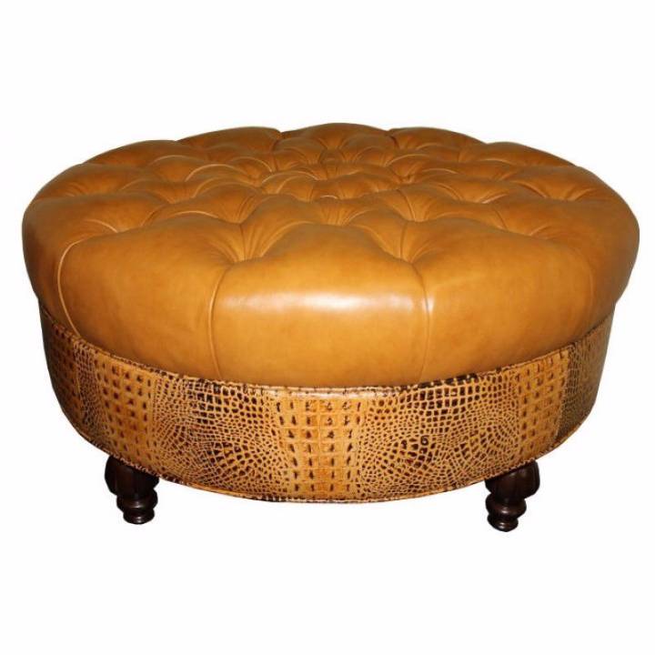 Picture of ROUND TUFTED OTTOMAN