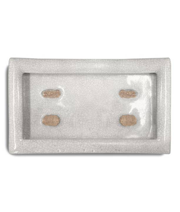 Picture of CRACKLEWARE RECTANGLE PLATE, NATURAL