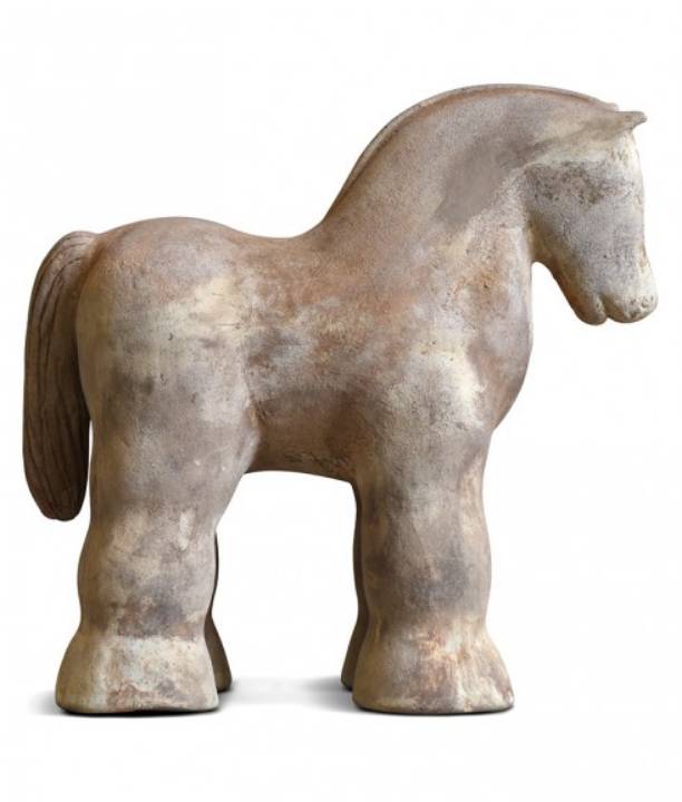 Picture of TERRACOTTA HORSE - WHITE WASH