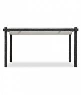 Picture of HAMMERED SUSPENDED IRON COFFEE TABLE WITH CAPRI LIMESTONE TOP